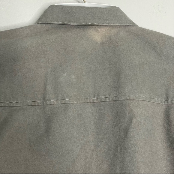 CLUB MONACO Men’s Long Sleeve Moleskin Solid Chemise Button Down Shirt Jacket - Picture 11 of 12